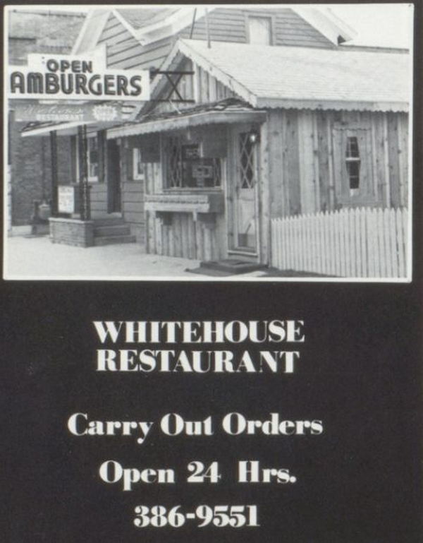 Whitehouse Restaurant - 1976 Yearbook Ad